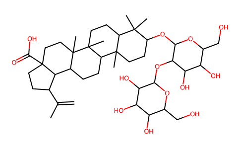 Lup-20(29)-en-28-oic-3-O-beta-glucopyranosyl(2-1)-O-beta-glucopyranoside 135757-66-3